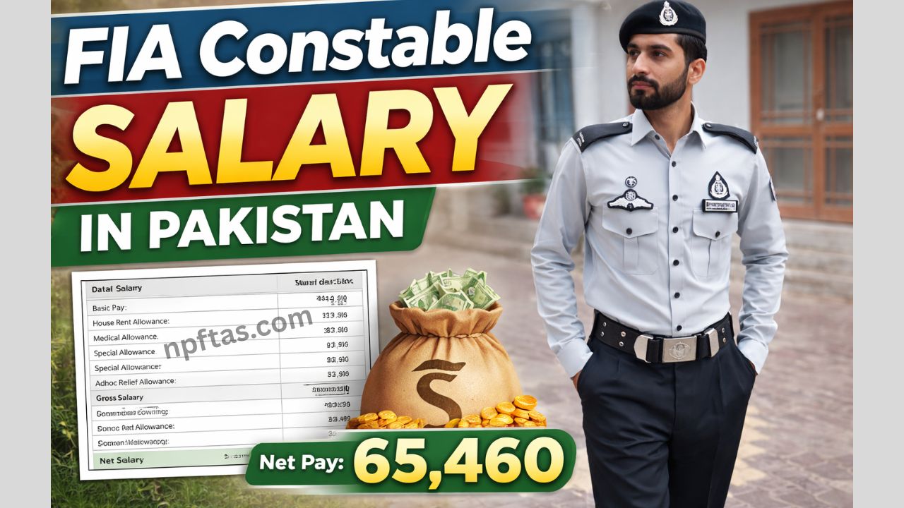 FIA Constable Salary (BPS-05) in Pakistan Per Month