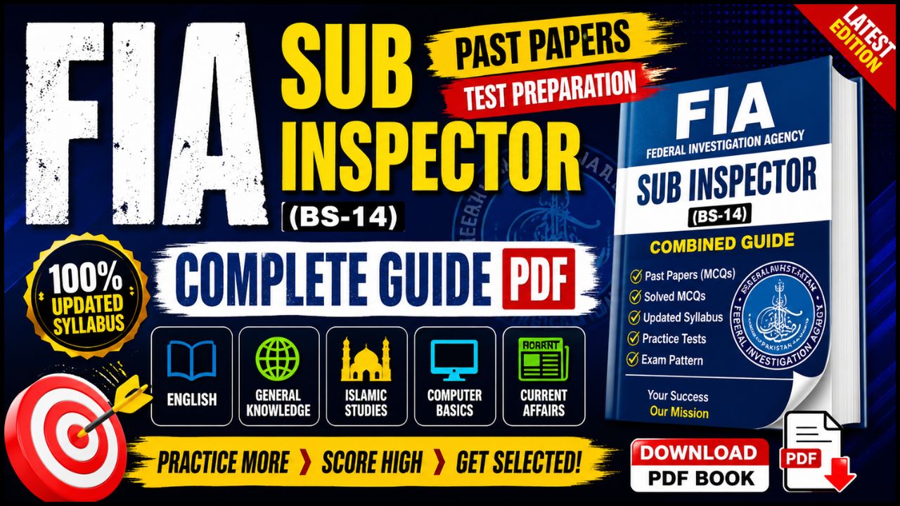 FIA Sub Inspector Past Papers Test Preparation Book PDF