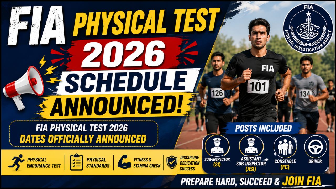 FIA Physical Test 2026 Schedule Announced