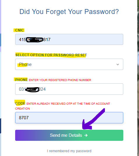 How to Reset Password of FIA Job Portal