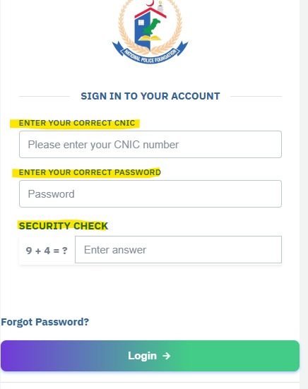 How to Reset Password of FIA Job Portal